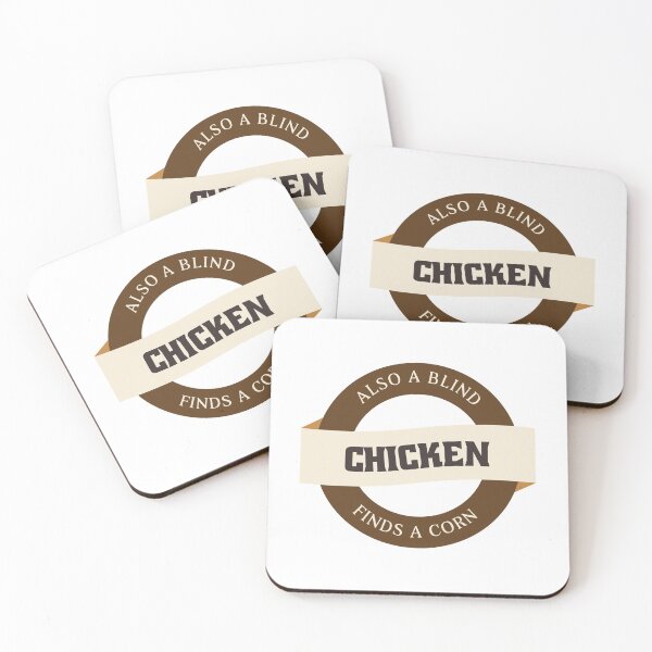 Item preview, Denglish saying blind hen finds a seed designed and sold by JanooFactory.