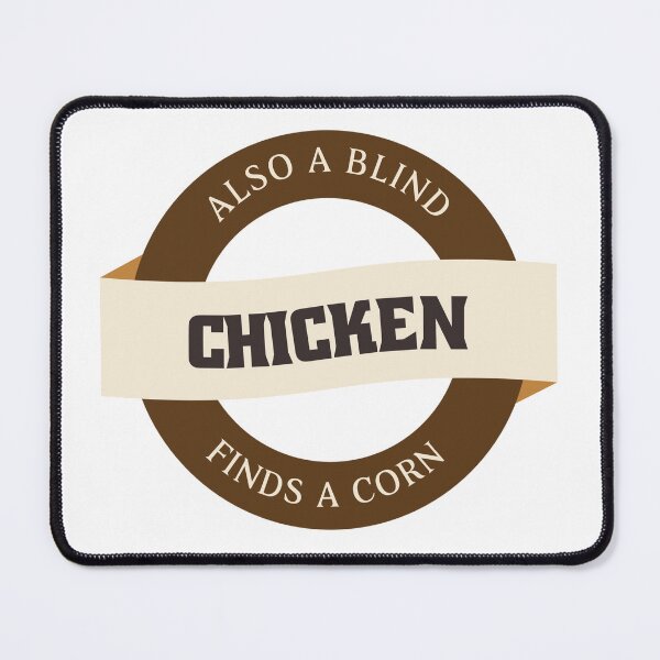Item preview, Denglish saying blind hen finds a seed designed and sold by JanooFactory.