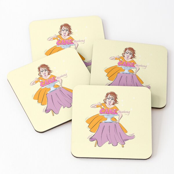 Item preview, Cake Making in an orange dress designed and sold by Dani Vittz.