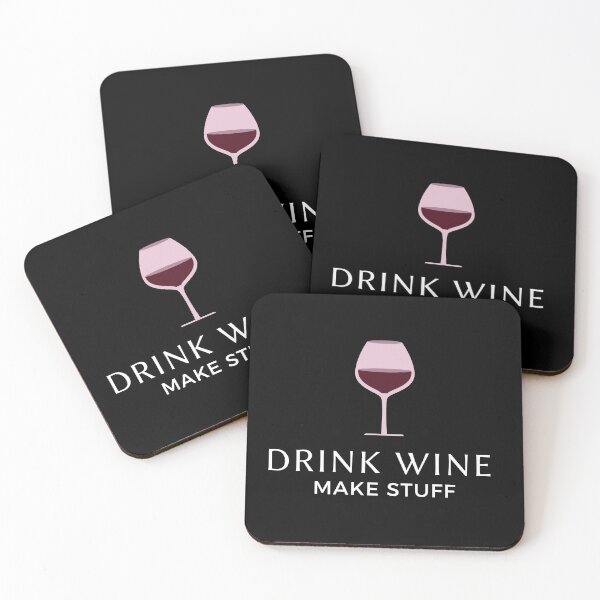 Item preview, drink wine make stuff Funny red wine illustrator designed and sold by Mehdi Art.