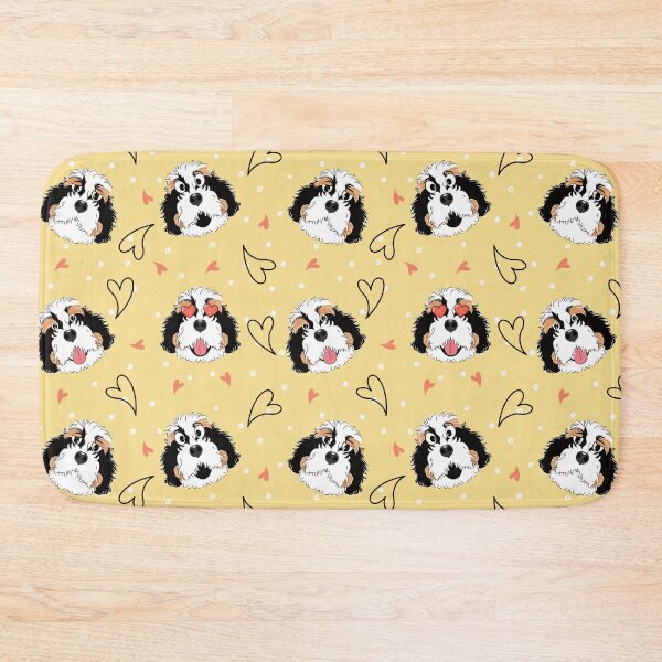 Item preview, Funny Tri Color Bernedoodle Emoji designed and sold by Lulupainting.