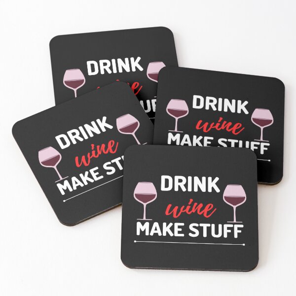 Item preview, drink wine make stuff Funny red wine illustrator designed and sold by Mehdi Art.