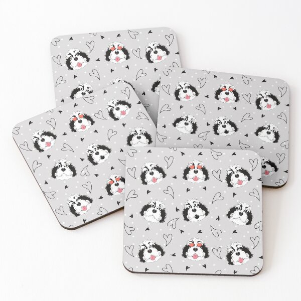 Item preview, Funny Black White Bernedoodle Emoji designed and sold by Lulupainting.