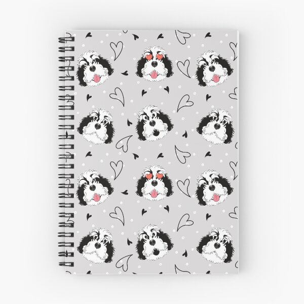 Item preview, Funny Black White Bernedoodle Emoji designed and sold by Lulupainting.