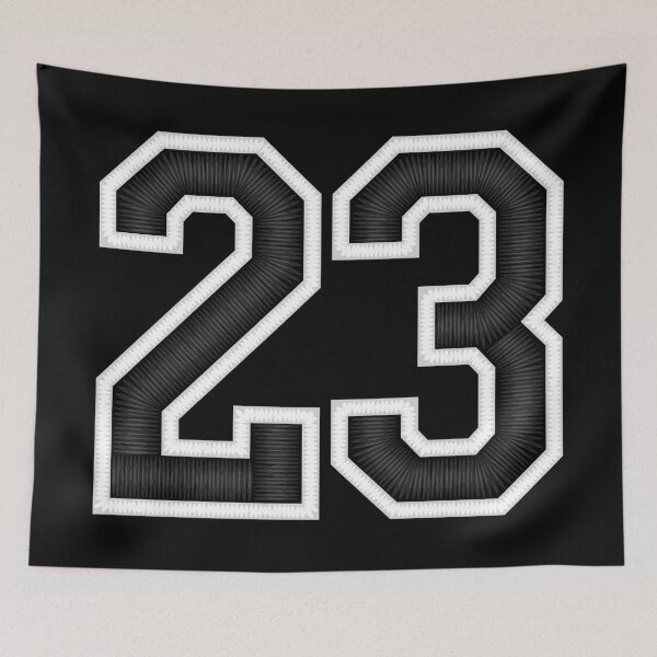 Item preview, 23 Black Jersey Sports Number twenty-three Football 23 designed and sold by elhefe.