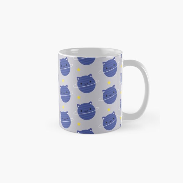 Kawaii Cat Planet in Space Classic Mug