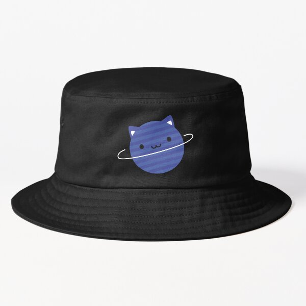 Kawaii Cat Planet in Space Bucket Hat