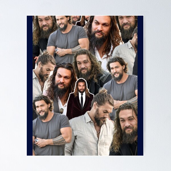 Vista previa del artículo con la obra «collage de jason momoa», diseñado y vendido por Garrickfusion.