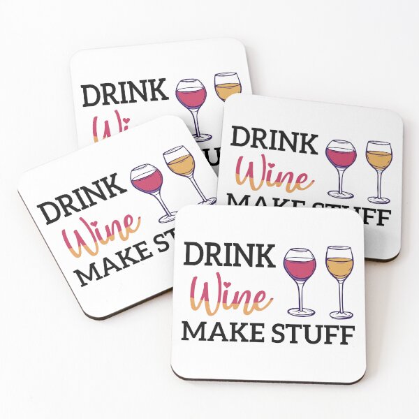 Item preview, drink wine make stuff , red and yellow wine illustrator designed and sold by Mehdi Art.