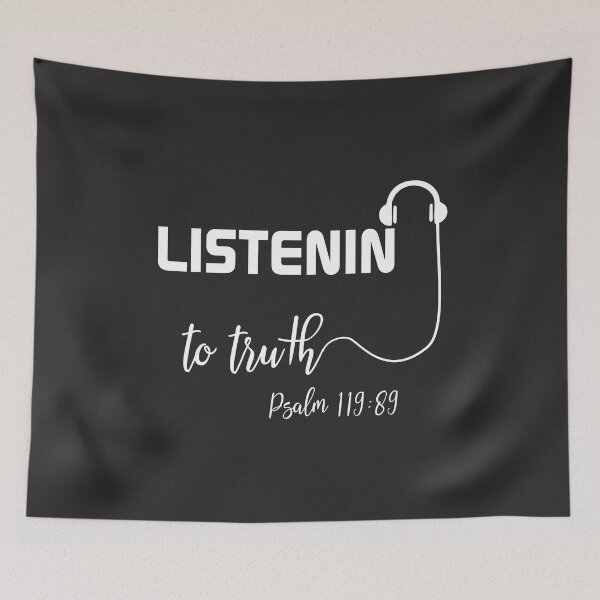 Item preview, Christian Design - Listening to Truth - Psalm 119 verse 89 designed and sold by simplydesignart.