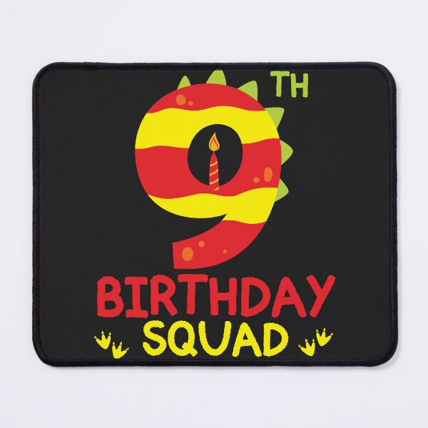 Item preview, Its My 9th Birthday 9 Years Old Birthday Squad Dino Boy Girl designed and sold by PuPPuB.
