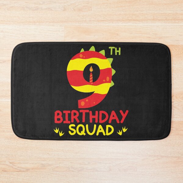 Item preview, Its My 9th Birthday 9 Years Old Birthday Squad Dino Boy Girl designed and sold by PuPPuB.