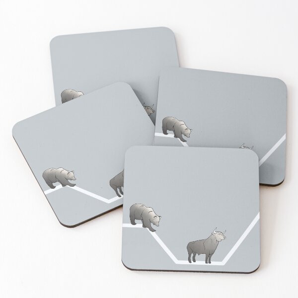 Item preview, Stock prices with bull and bear designed and sold by SB_Kunst.