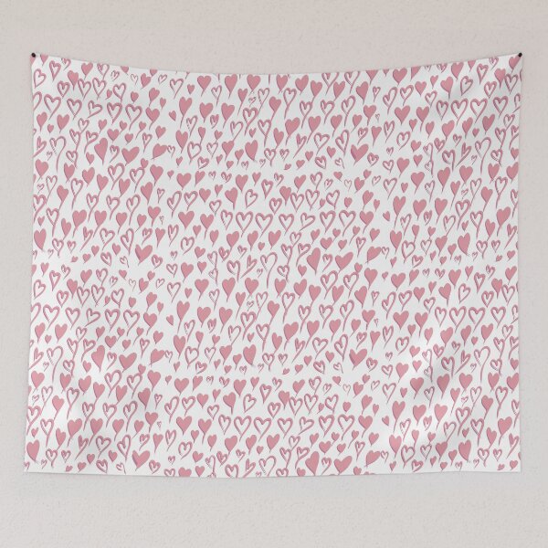 Item preview, Love heart pattern in pale pink designed and sold by Dani Vittz.