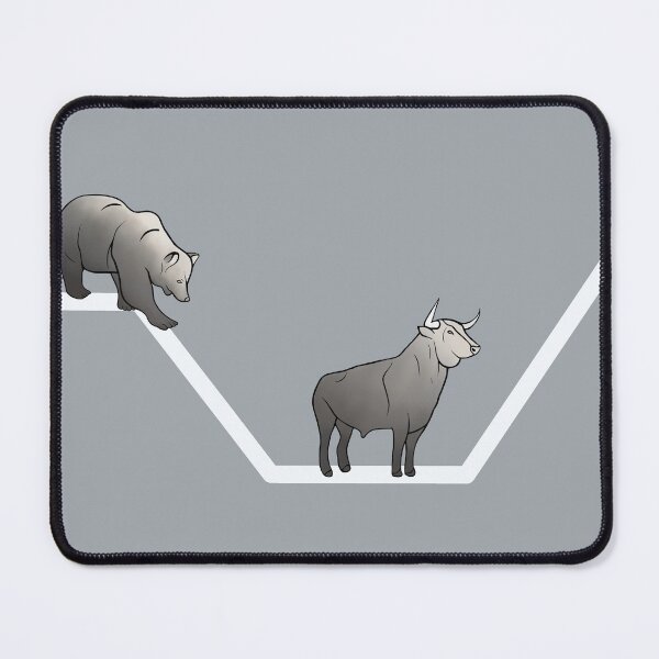 Item preview, Stock prices with bull and bear designed and sold by SB_Kunst.