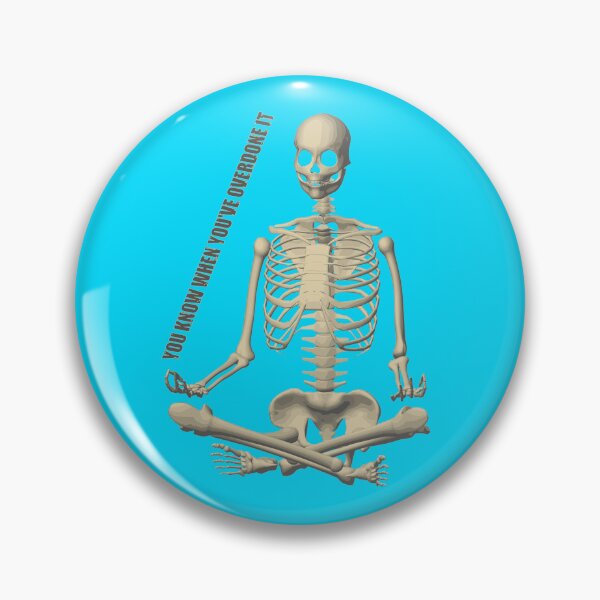 Item preview, Yoga Skeleton Overdone It Meditation Padmasana designed and sold by stuartsemporium.