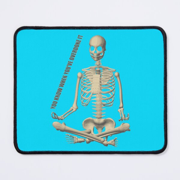 Item preview, Yoga Skeleton Overdone It Meditation Padmasana designed and sold by stuartsemporium.