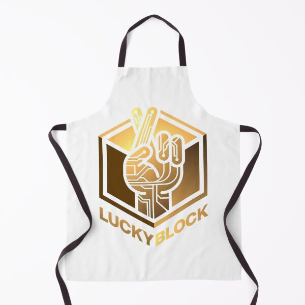 Item preview, Lucky Block Crypto Golden logo designed and sold by CryptoEnths.