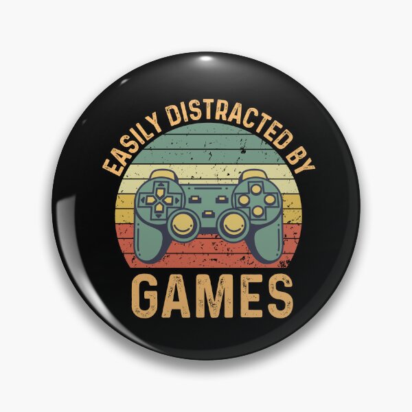 Item preview, Easily Distracted By Games | Retro Gaming | Vintage Gamer designed and sold by AlexaTees.