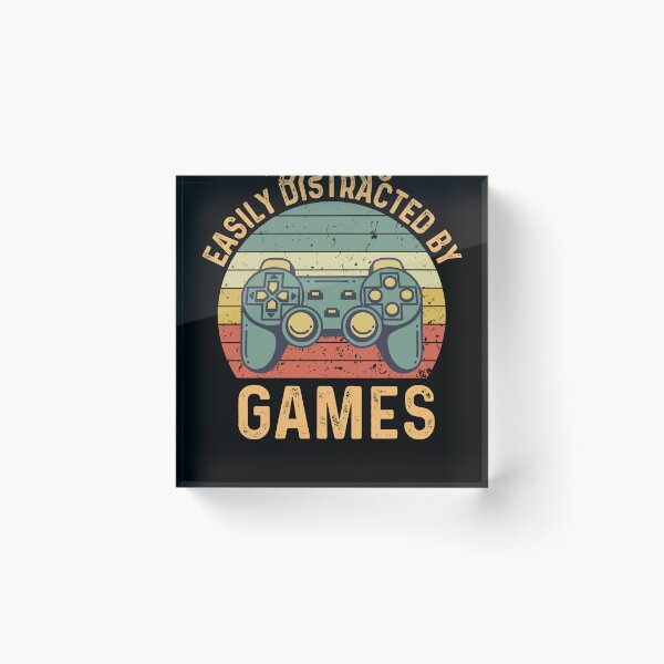 Item preview, Easily Distracted By Games | Retro Gaming | Vintage Gamer designed and sold by AlexaTees.
