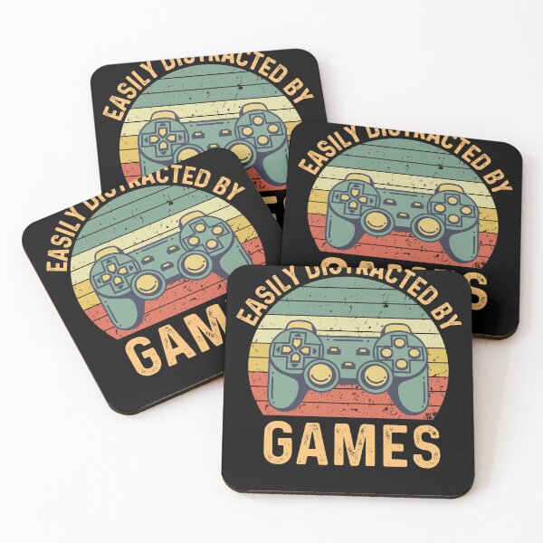 Item preview, Easily Distracted By Games | Retro Gaming | Vintage Gamer designed and sold by AlexaTees.
