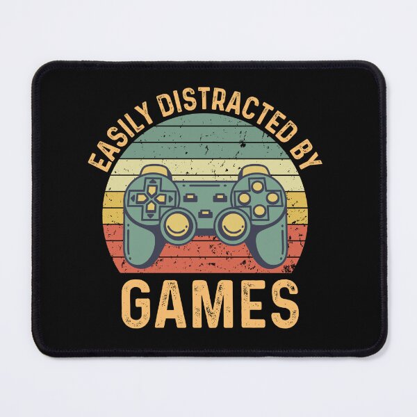 Item preview, Easily Distracted By Games | Retro Gaming | Vintage Gamer designed and sold by AlexaTees.
