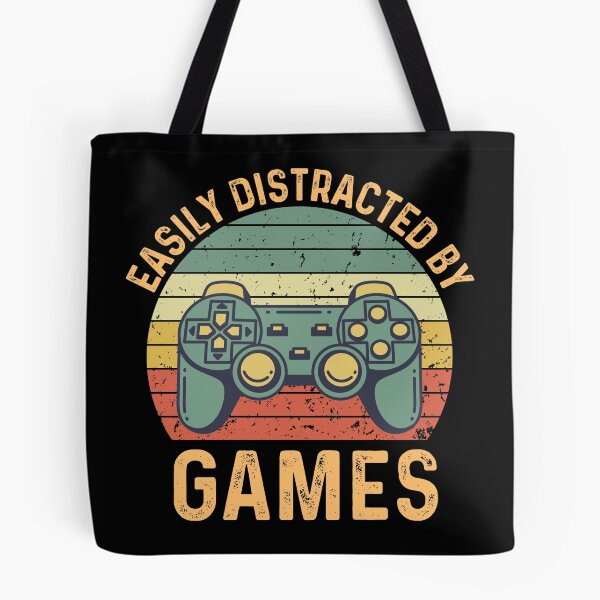 Item preview, Easily Distracted By Games | Retro Gaming | Vintage Gamer designed and sold by AlexaTees.