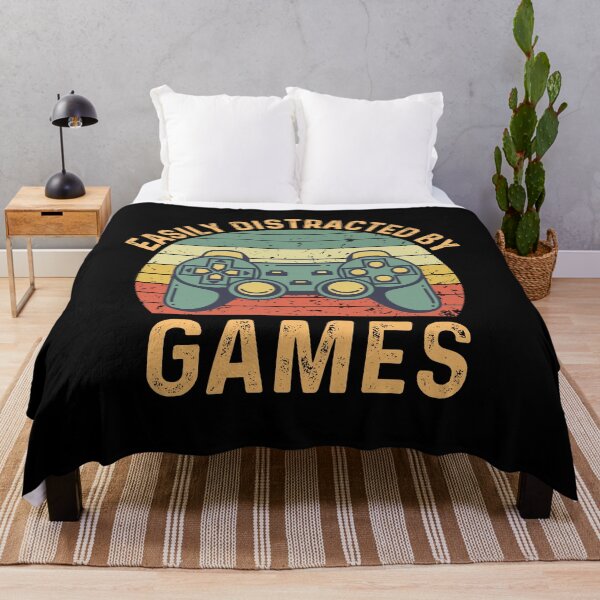 Item preview, Easily Distracted By Games | Retro Gaming | Vintage Gamer designed and sold by AlexaTees.