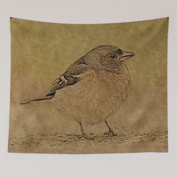 Item preview, Beautiful Chaffinch Line Art designed and sold by ClownFishArts.
