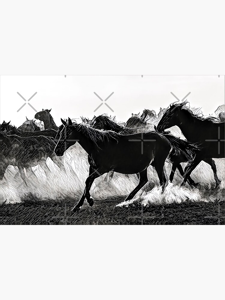 “Fast & Furious - Horse illustrations” Sticker for Sale by Funimals-Art