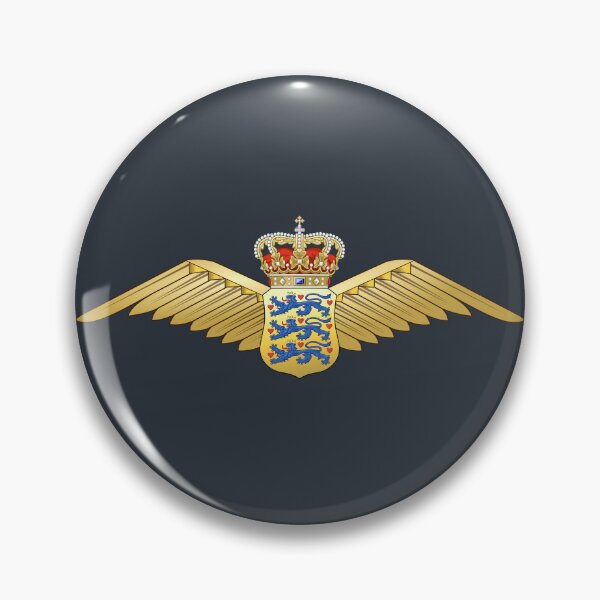 Item preview, Royal Danish Air Force - Flyvevåbnet - Aviator Badge designed and sold by wordwidesymbols.