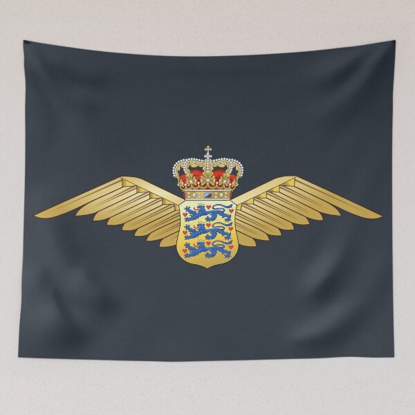 Item preview, Royal Danish Air Force - Flyvevåbnet - Aviator Badge designed and sold by wordwidesymbols.