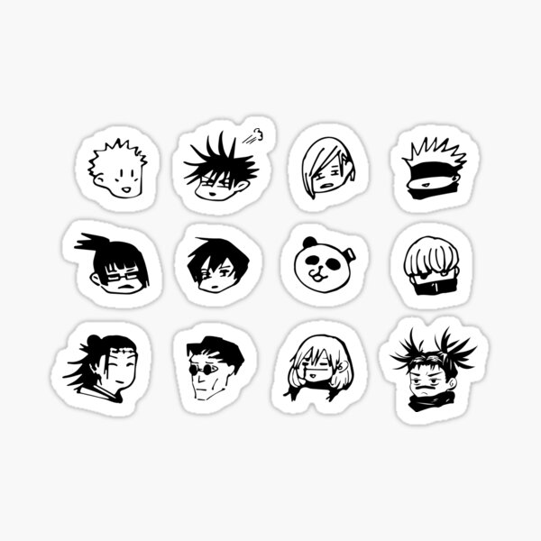 Pack d'icônes Jujutsu Kaisen Manga Sticker