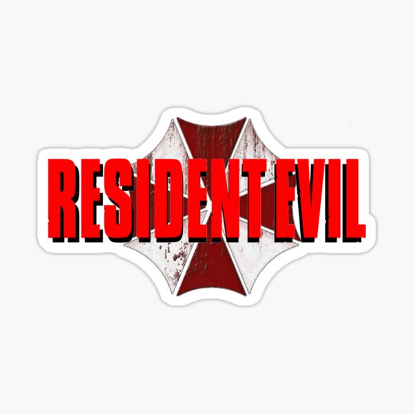 Vista previa del artículo con la obra «Logotipo de Resident Evil», diseñado y vendido por HomelessCaribou.