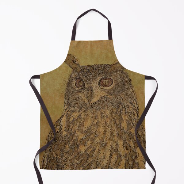 Item preview, Superb Eagle Owl Line Art designed and sold by ClownFishArts.