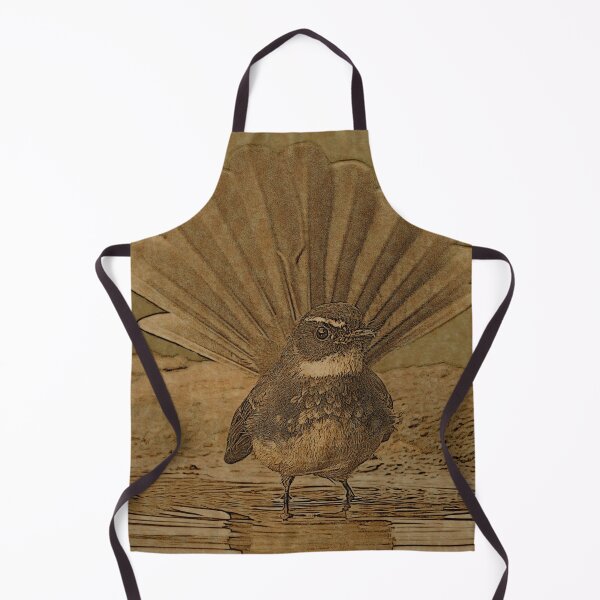 Item preview, Beautiful Paddling Fantail Bird Line Art designed and sold by ClownFishArts.