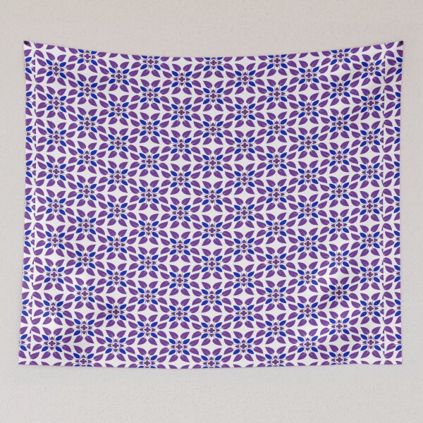 Item preview, Purple Blue Floral Pattern T-Shirt designed and sold by Uday24.