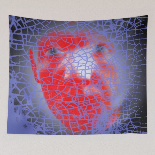 Item preview, Human face behind broken glass designed and sold by Bigrow.