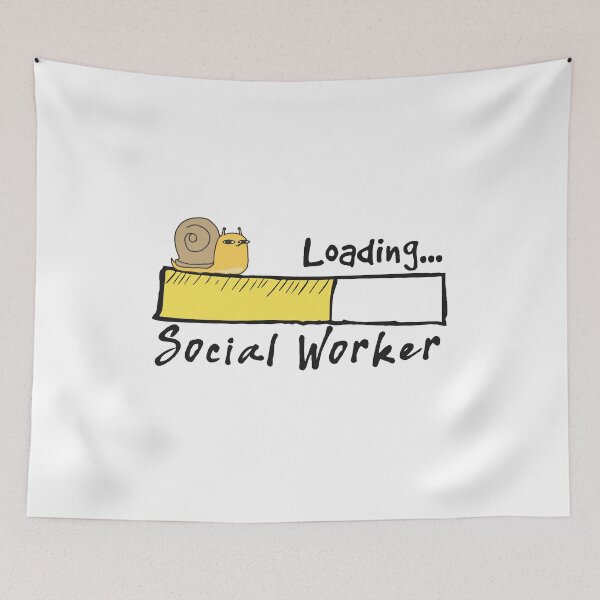 Item preview, Social Worker Loading - Funny Social Worker Quote Gift Idea For Men and Womens designed and sold by Mmmm3344.