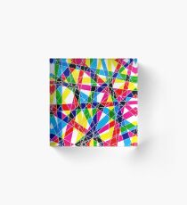 Fractured pattern Acrylic Block