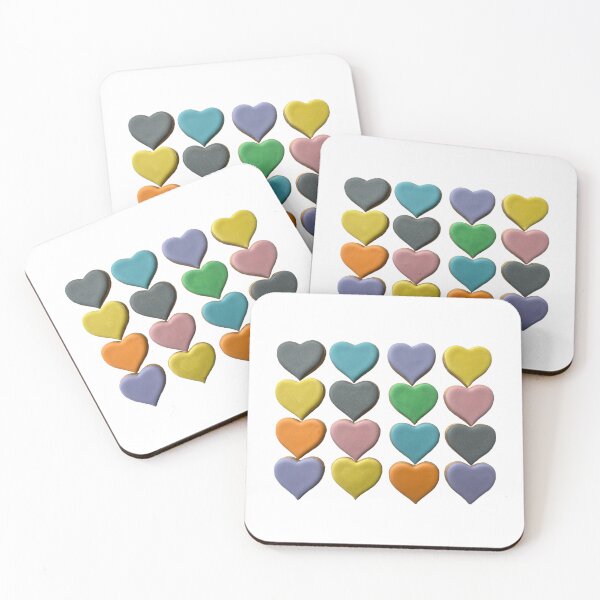 Item preview, Colorful heart cookies designed and sold by aiko-p.