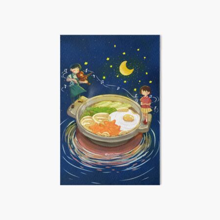 Musical Udon Art Board Print