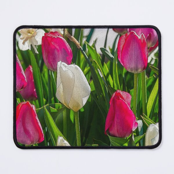 Item preview, Pink And White Tulips Painterly designed and sold by mljdwhite.