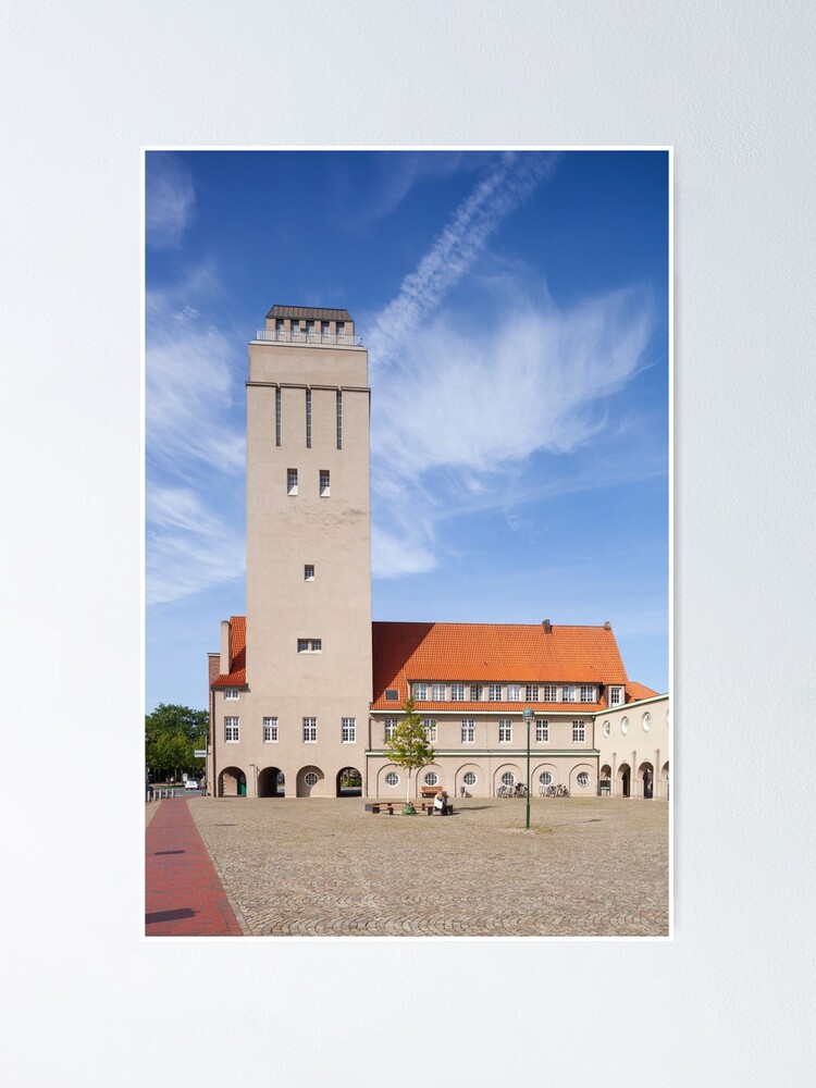 "Water Tower, Town Hall Complex, Art Nouveau, Delmenhorst" Poster By ...