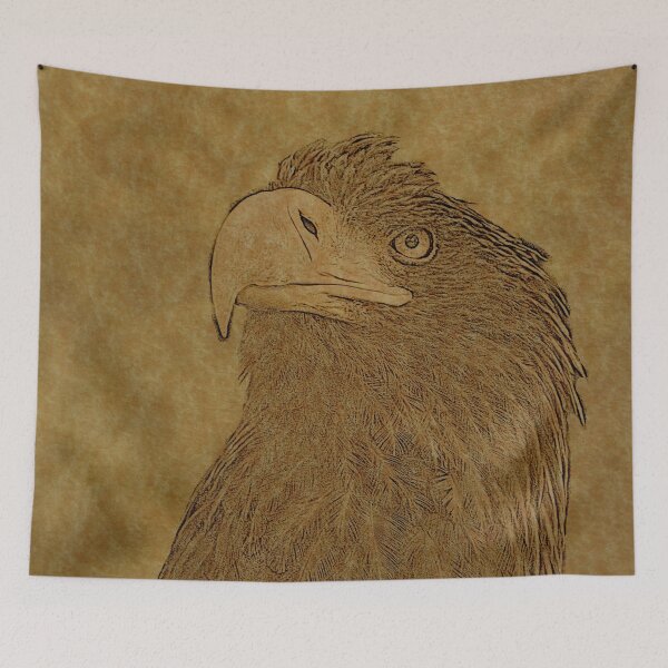 Item preview, Great Eagle Line Art designed and sold by ClownFishArts.