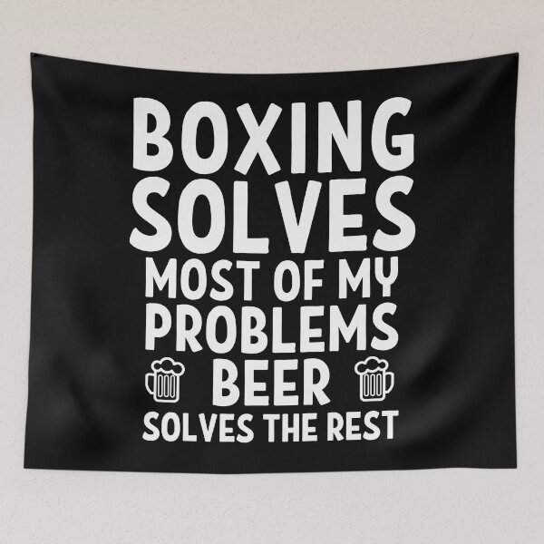 Item preview, Boxing solves most of my problems. Beer solves the rest. designed and sold by TheGreenGoat.