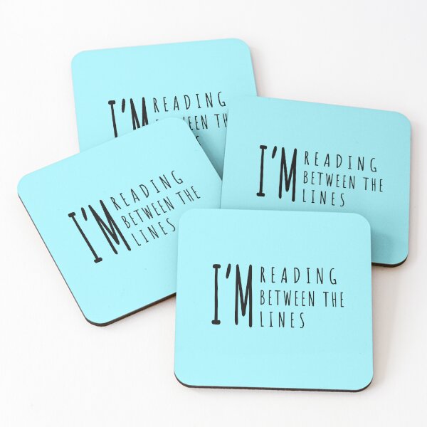 Item preview, I'M READING BETWEEN THE LINES- FOR BOOKLOVERS designed and sold by The Bookworm Store.