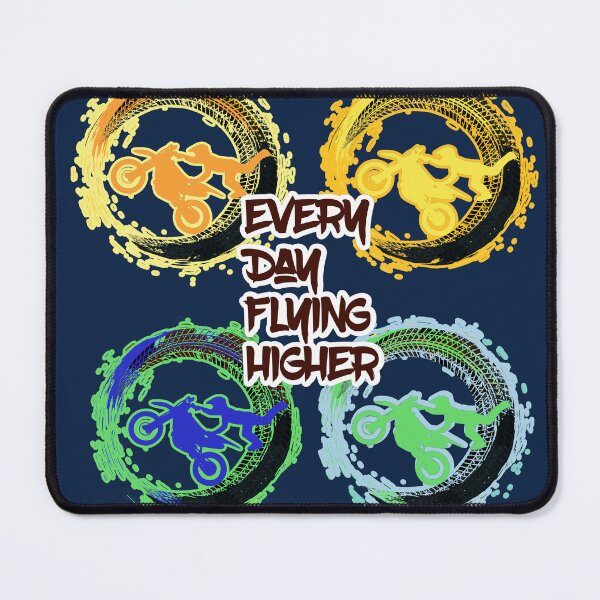 Item preview, Colorful Pop Art Dirt Bike Motocross Everyday Flying Higher designed and sold by FamilyCurios.
