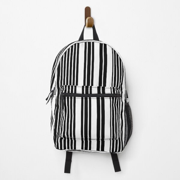 Item preview, black and white trendy stripes pattern designed and sold by cutecrazytshirt.