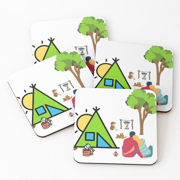 Item preview, Happy Camping - Camping Shirt | camping caps | camping stickers | for men women kids designed and sold by Duncan Udawatta  | The Mugzz Shop.
